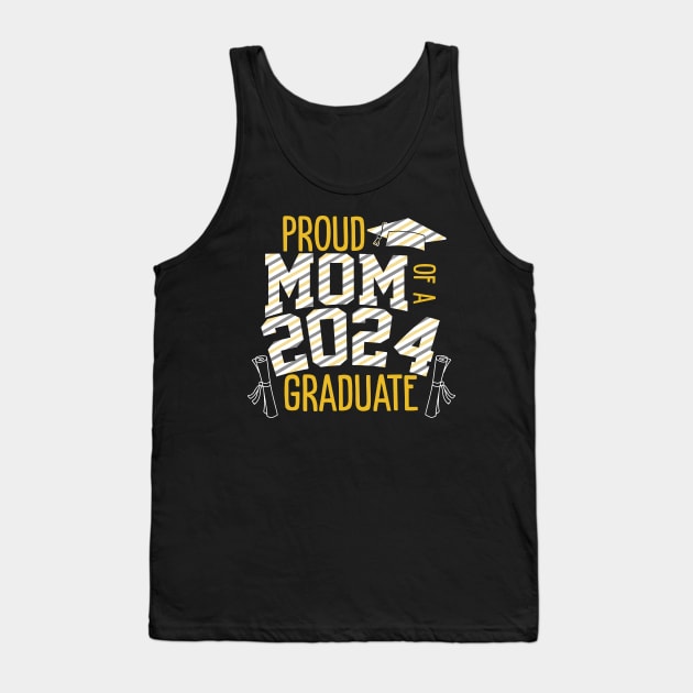 Proud Of Mom 2024 Graduate Senior 2024 Gift For Women Mother day Tank Top by truong-artist-C